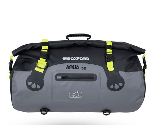 Bolso impermeable Aqua T-30 Roll Negro/Gris/fluo | Oxford