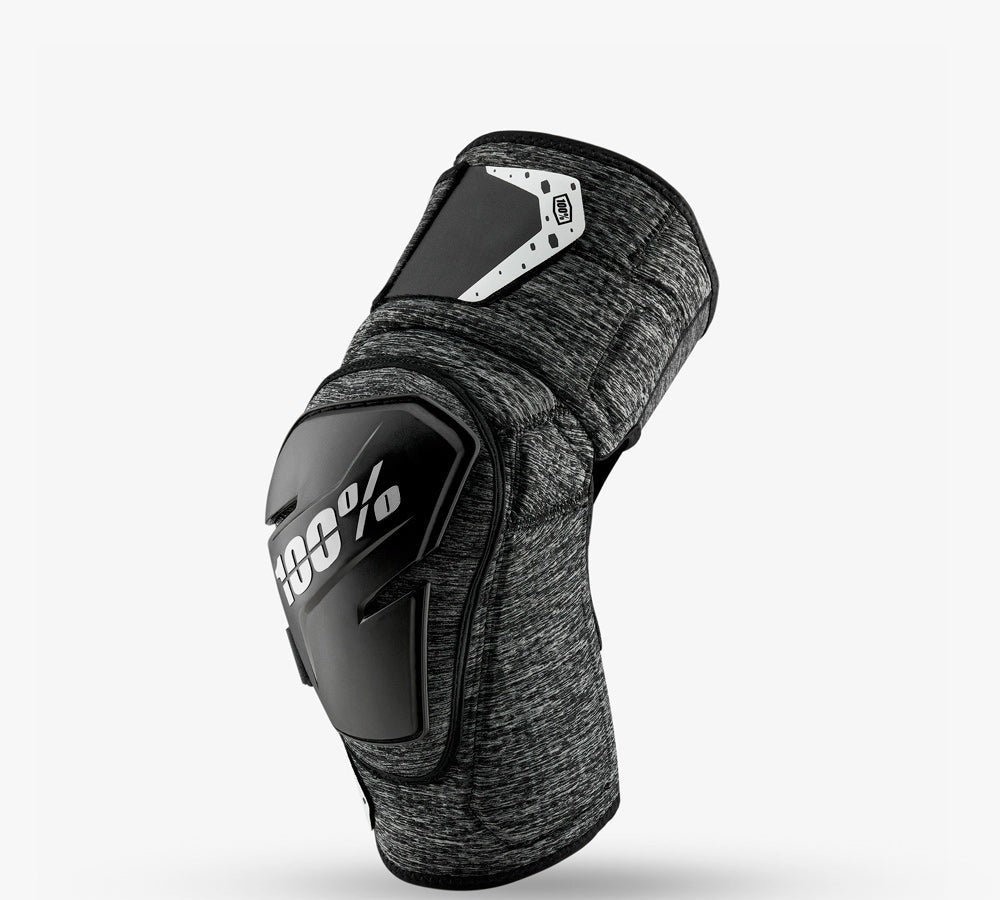 Rodilleras modelo Fortis Level 1 Heather Grey Black | 100 Percent