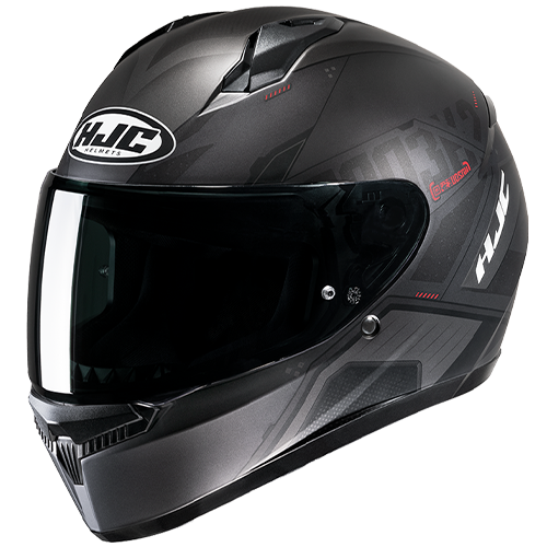 HJC Casco C10 Inka MC1SF Negro/Gris/Rojo - Rideshop