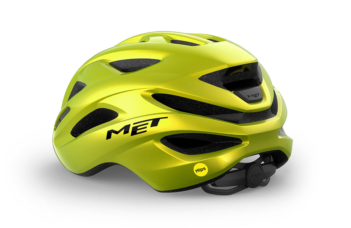 Casco Met Idolo Mips CE Lime Yellow Metallic Glossy Talla Única