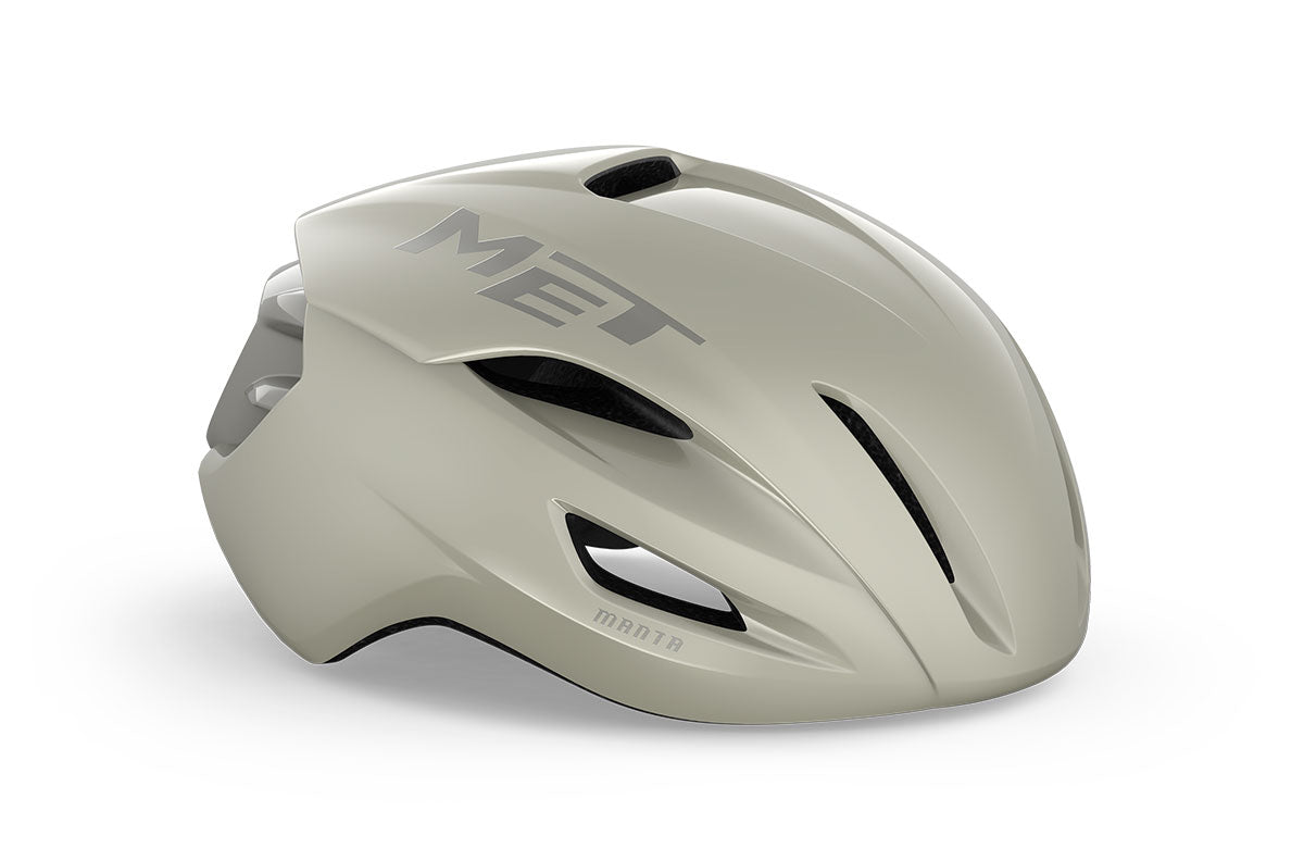 Casco de Bicicleta Met Manta Mips Ce Greige Glossy