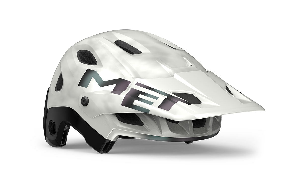 Casco Met Parachute MCR Mips CE White Iridescent Matt