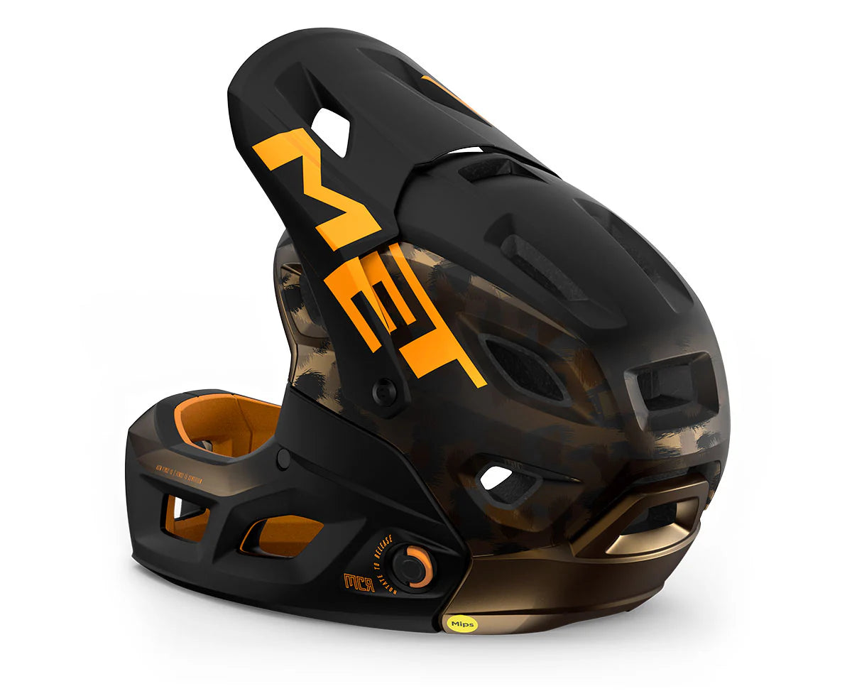 Casco Met Parachute MCR Mips CE Bronze Orange Matt