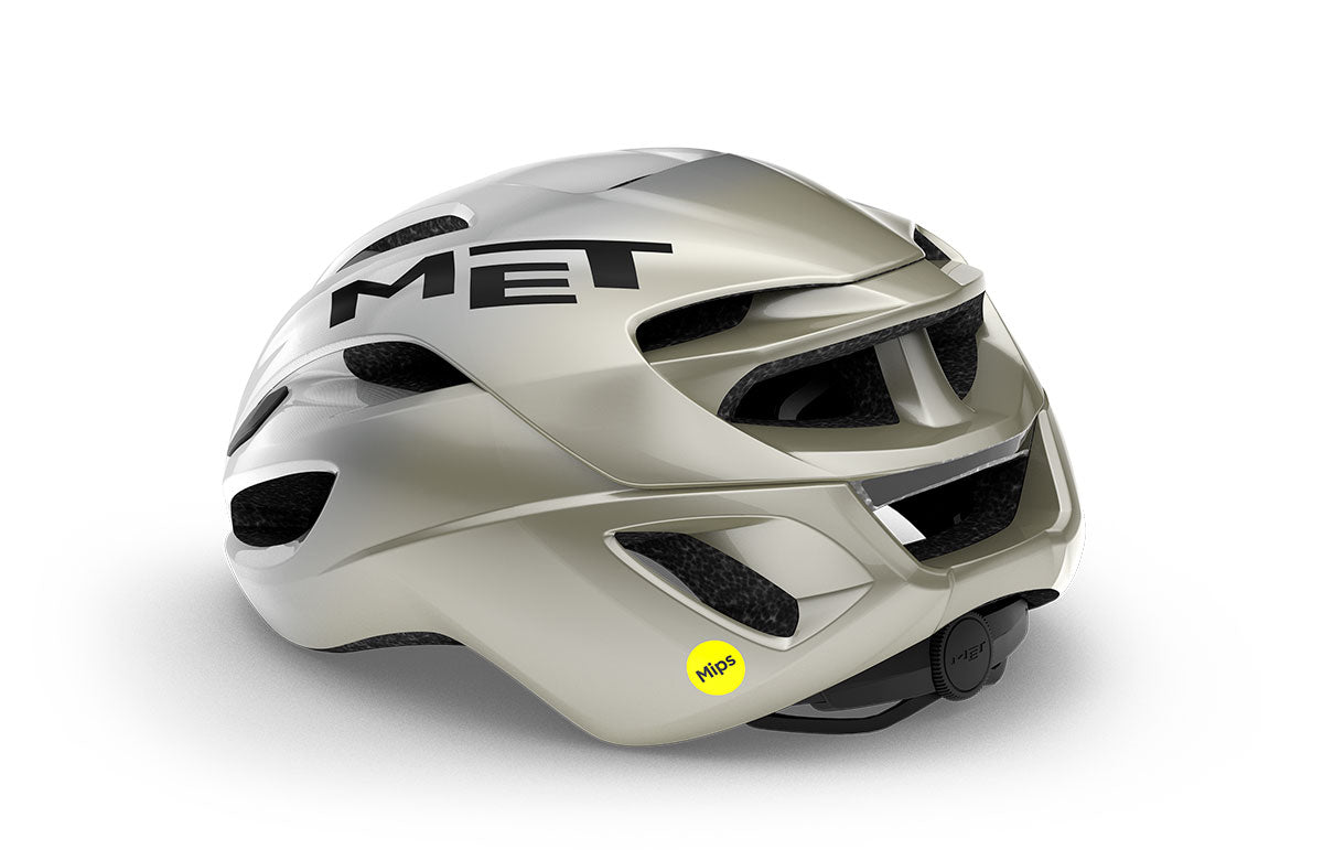 Met Casco de Bicicleta Rivale Mips Ce Silver Gray Glossy