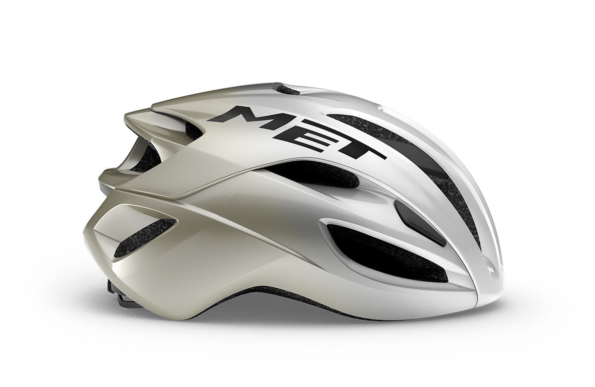 Met Casco de Bicicleta Rivale Mips Ce Silver Gray Glossy