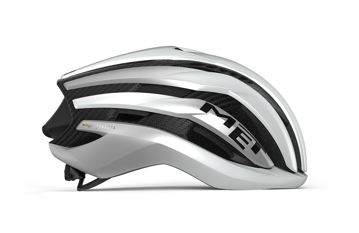 Met Casco de Bicicleta Trenta 3K Carbon Mips Ce White Silver | Matt - Rideshop