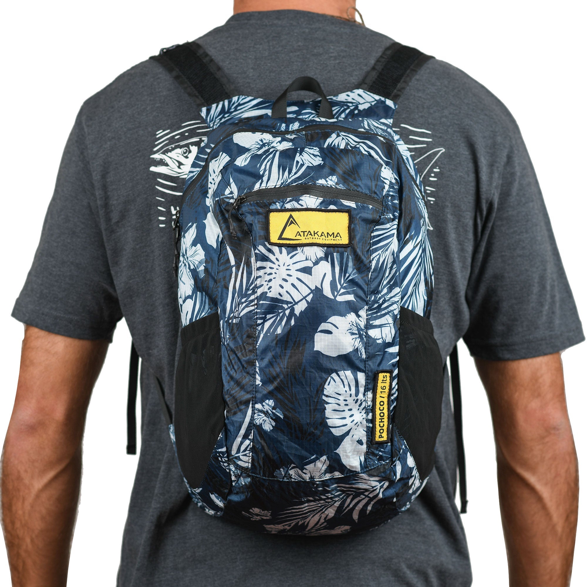 Mochila plegable Pochoco 16 Lt flores