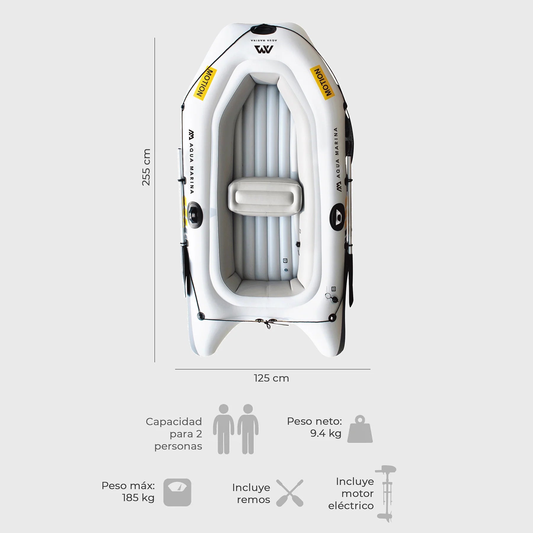 Bote Inflable Aqua Marina Motion con Motor Eléctrico