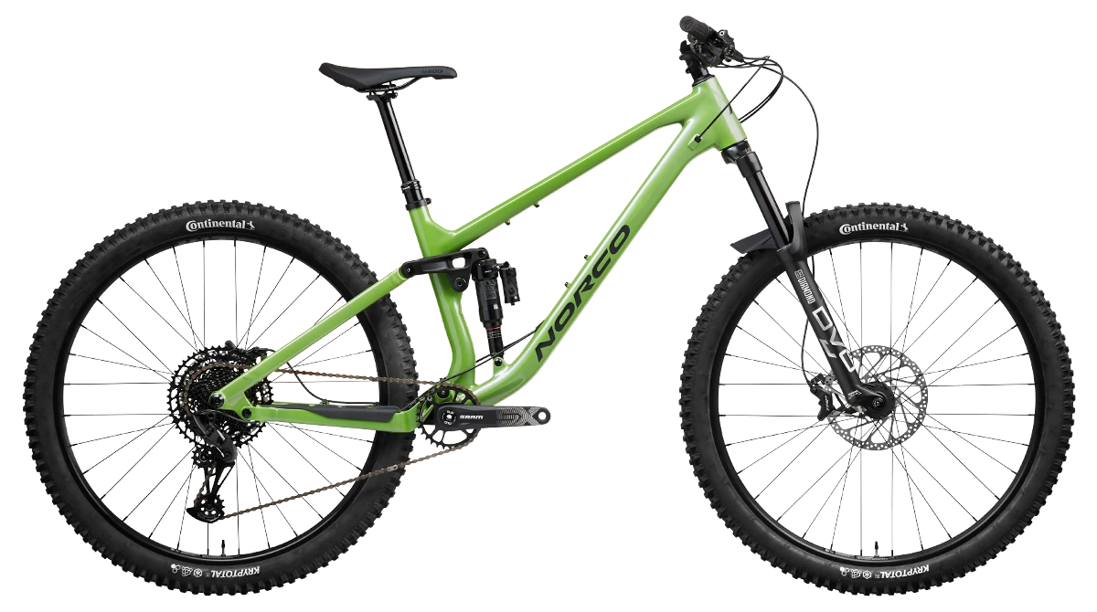 Bicicleta Enduro Norco Fluid FS A2 Aro 29 Verde Negro