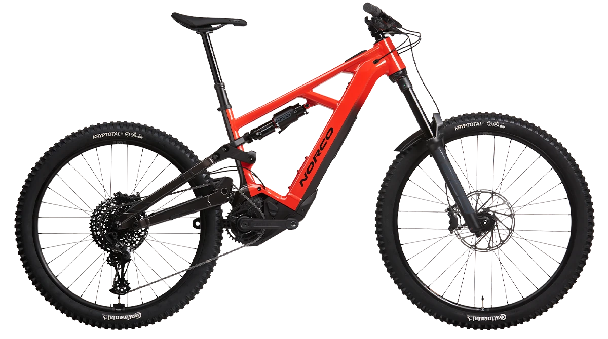 Bicicleta Eléctrica Norco Range VLT A1 Roja Mullet (Preventa Marzo)
