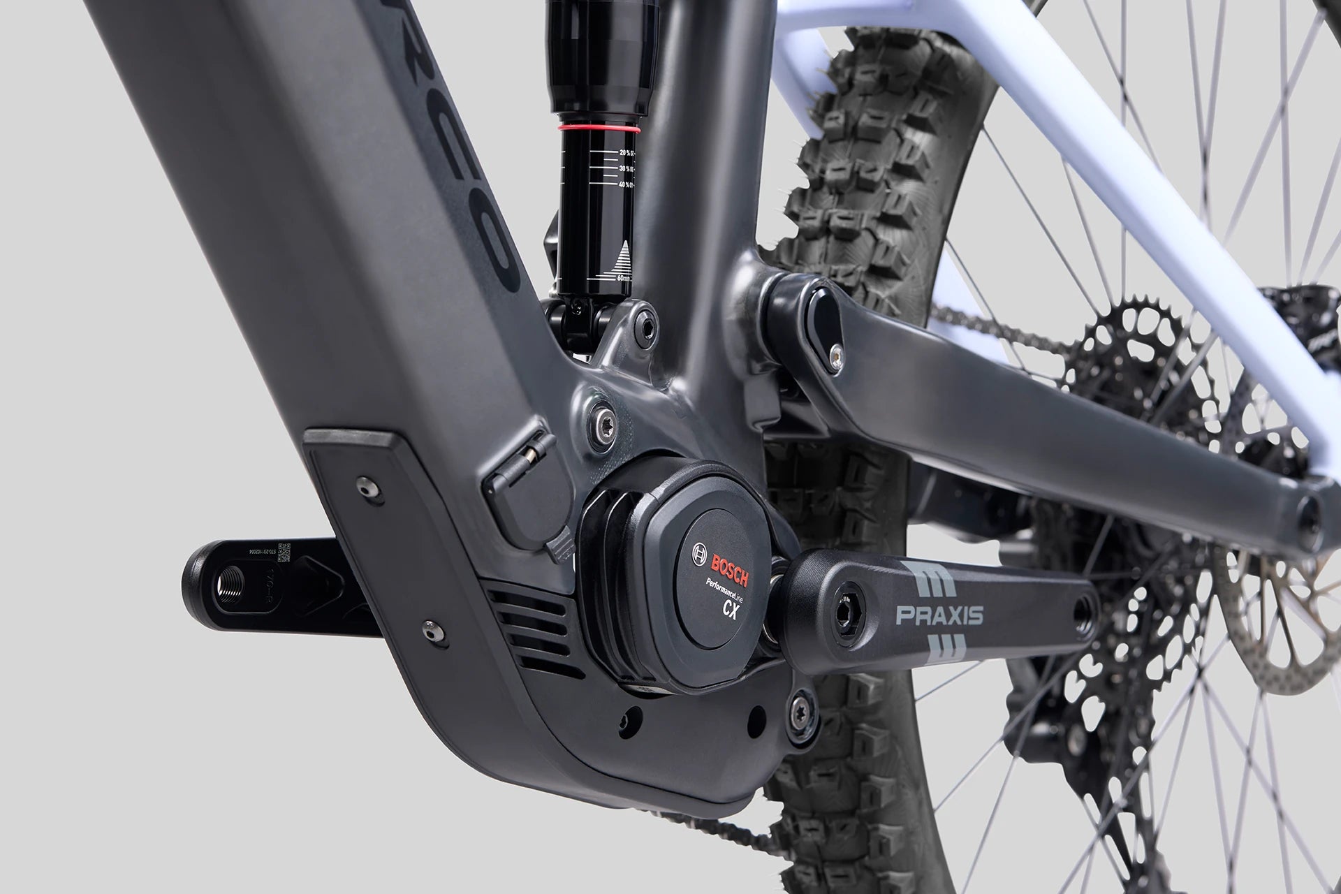 Bicicleta Eléctrica Norco Sight VLT CX C3 Mullet 150mm Raw Black / Ice White
