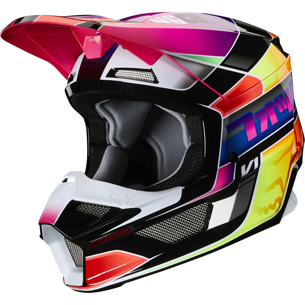 Casco Moto Niño V1 Yorr Multicolor Fox