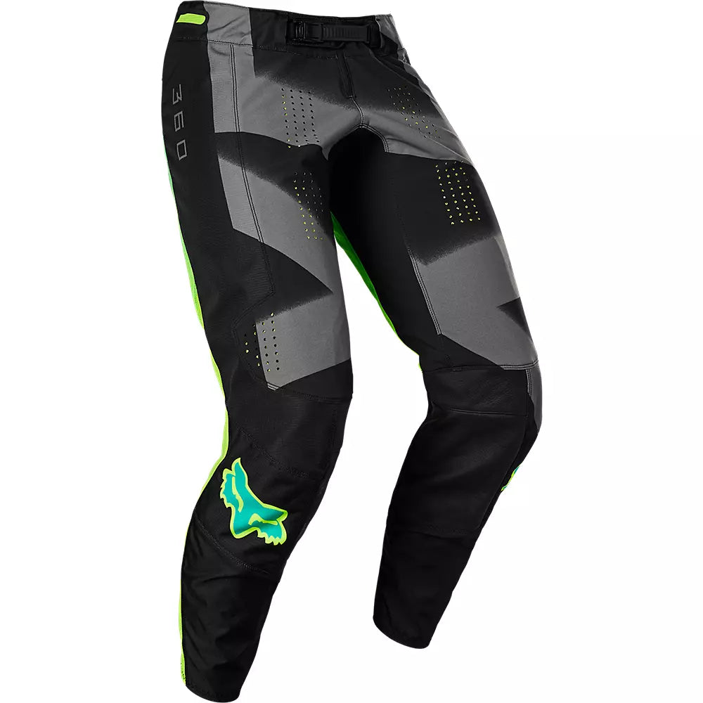 Pantalon Moto 360 RKANE Negro/Amarillo Fox - Rideshop