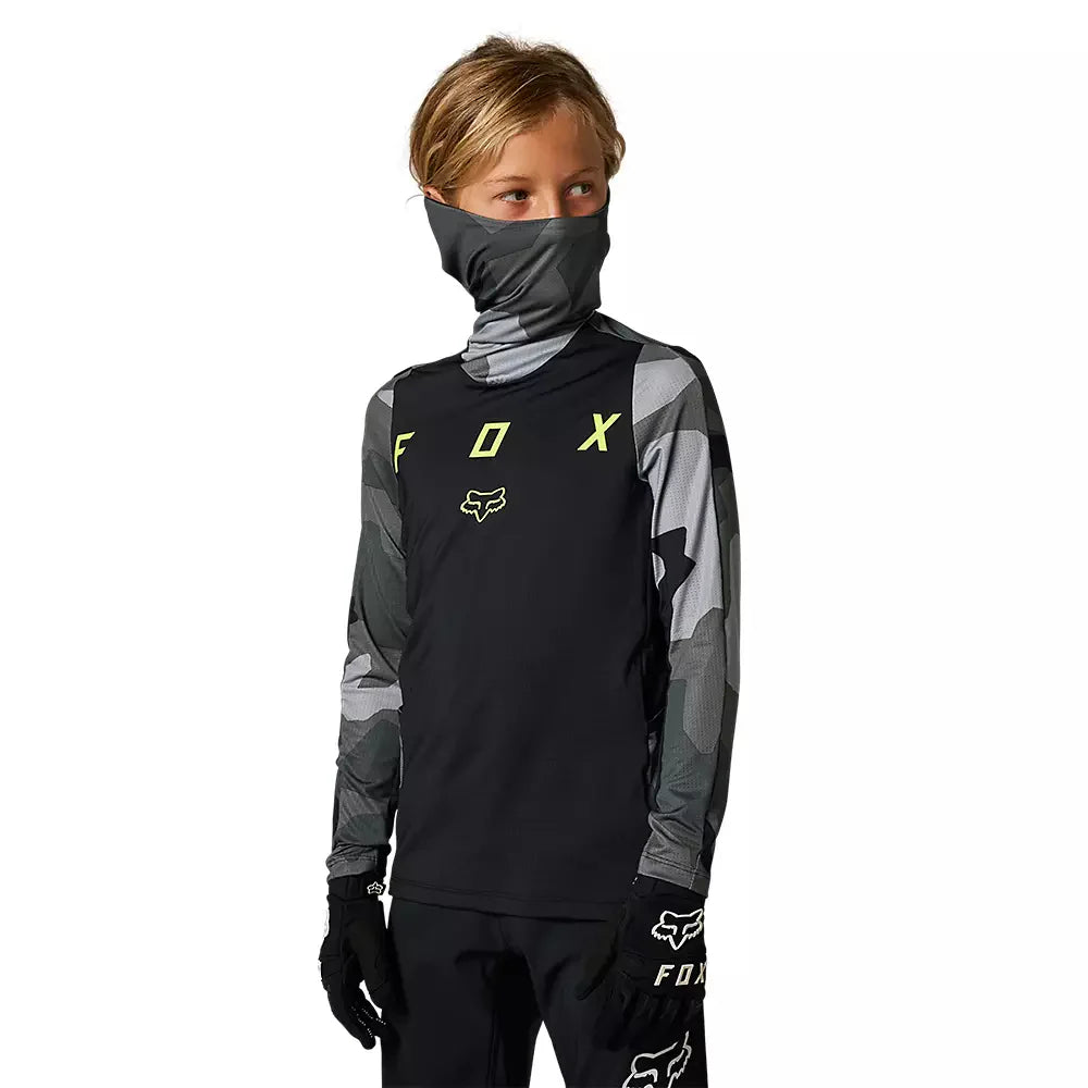 FOX Polera Moto Niño Ranger Drive Camo Verde