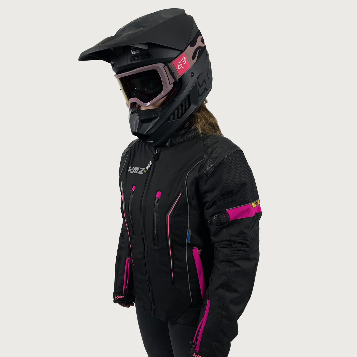 Chaqueta Moto Calle Streetflow Apex Negro Kmz