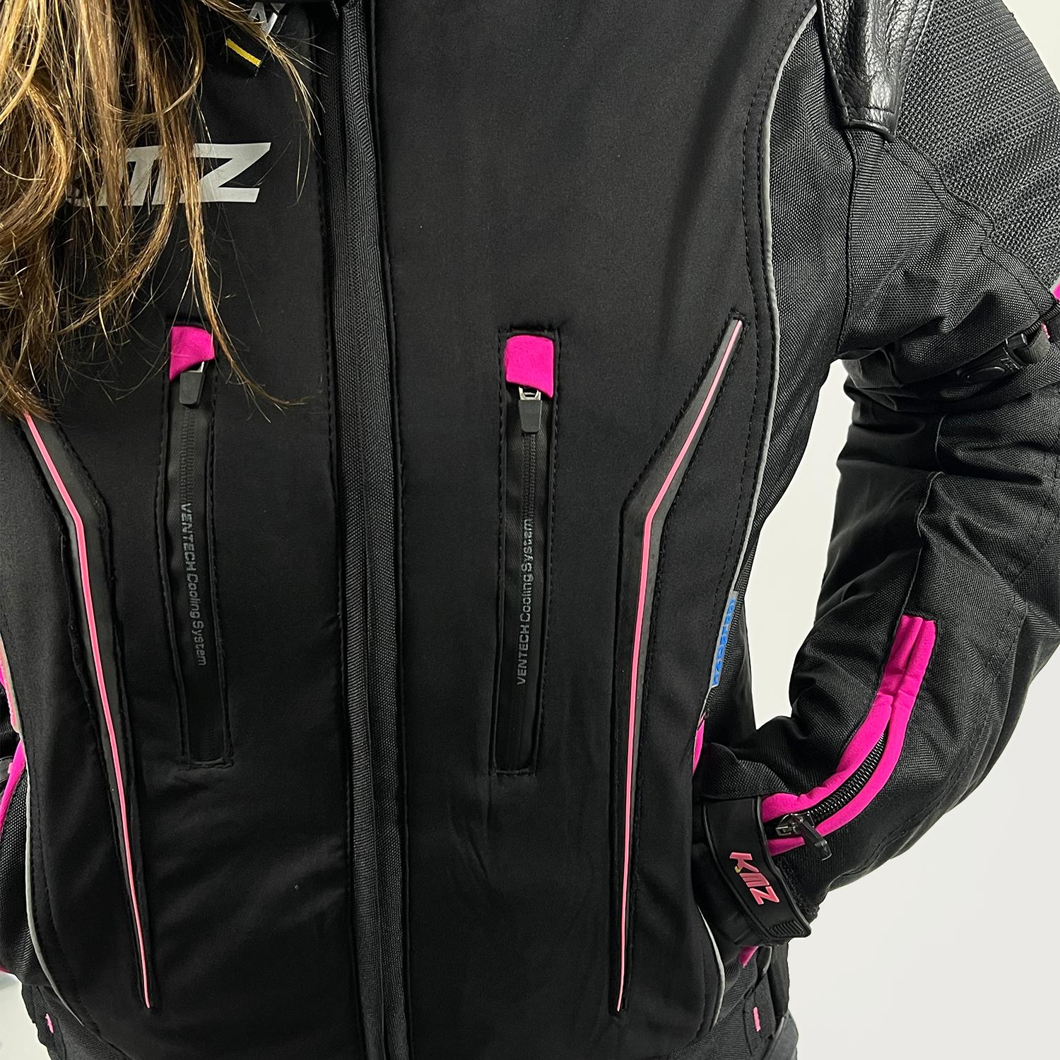 Chaqueta Moto Calle Streetflow Apex Negro Kmz