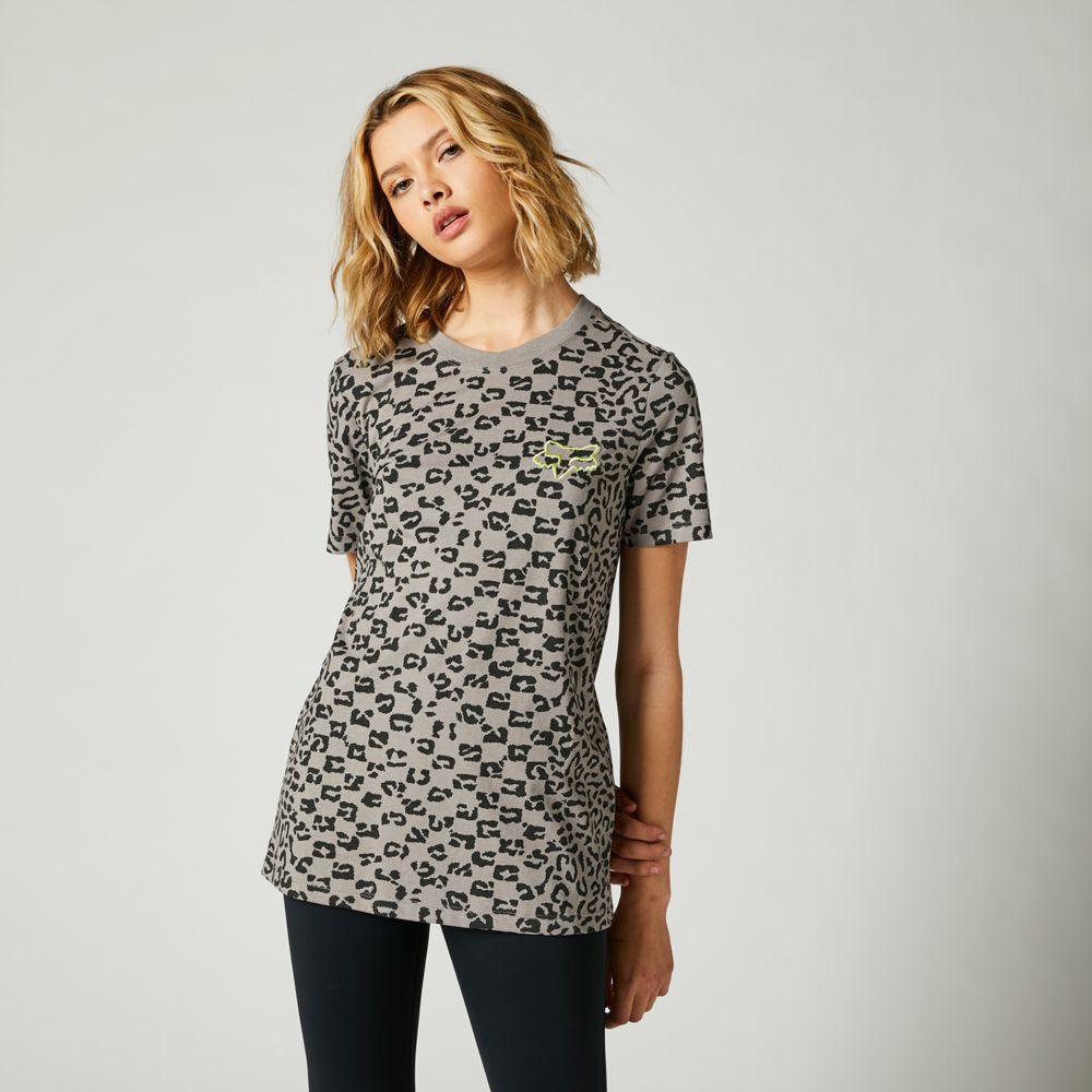 Polera Lifestyle Mujer Cheetah Check Gris Fox