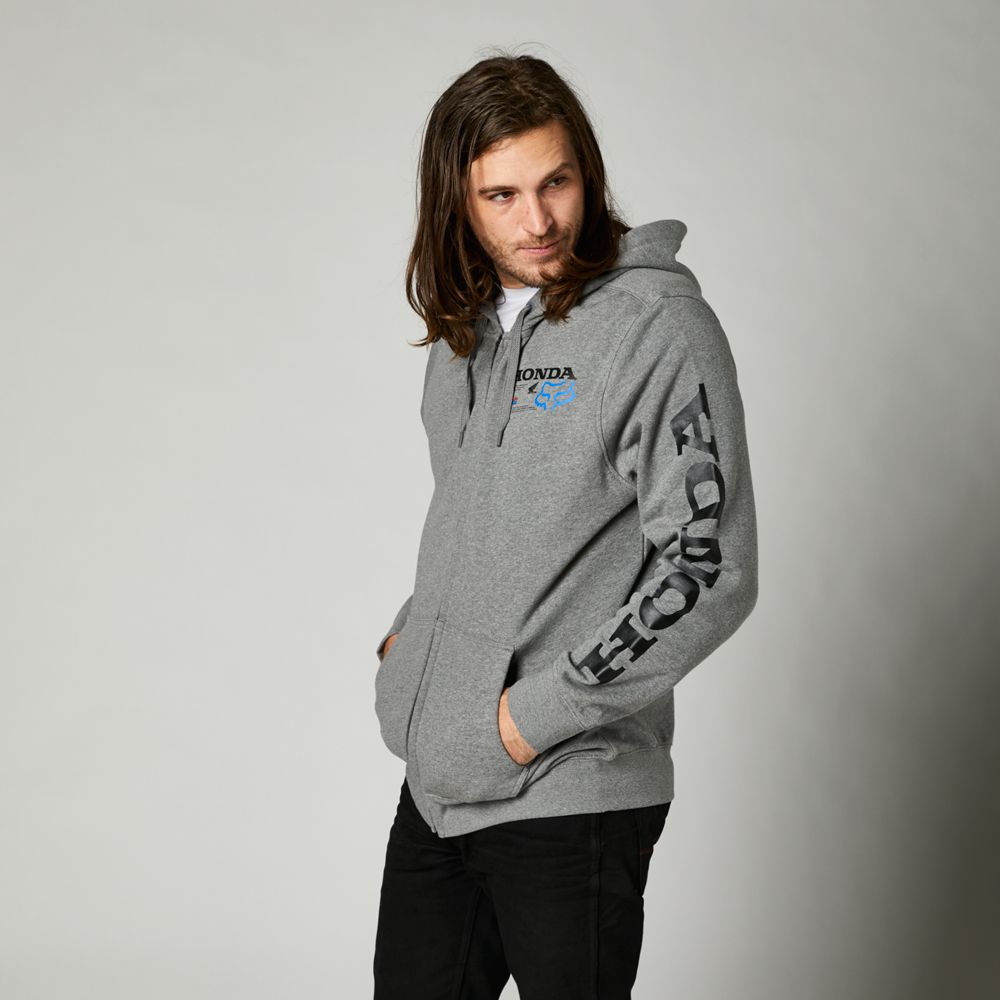 Poleron Lifestyle Honda Gris Fox - Rideshop