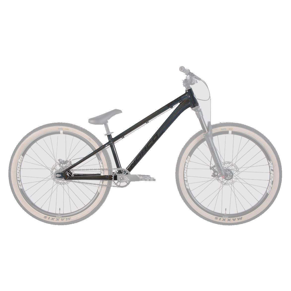 Cuadro Bicicleta Rampage 2 Dirt Aro 26" Negro/Plata Norco