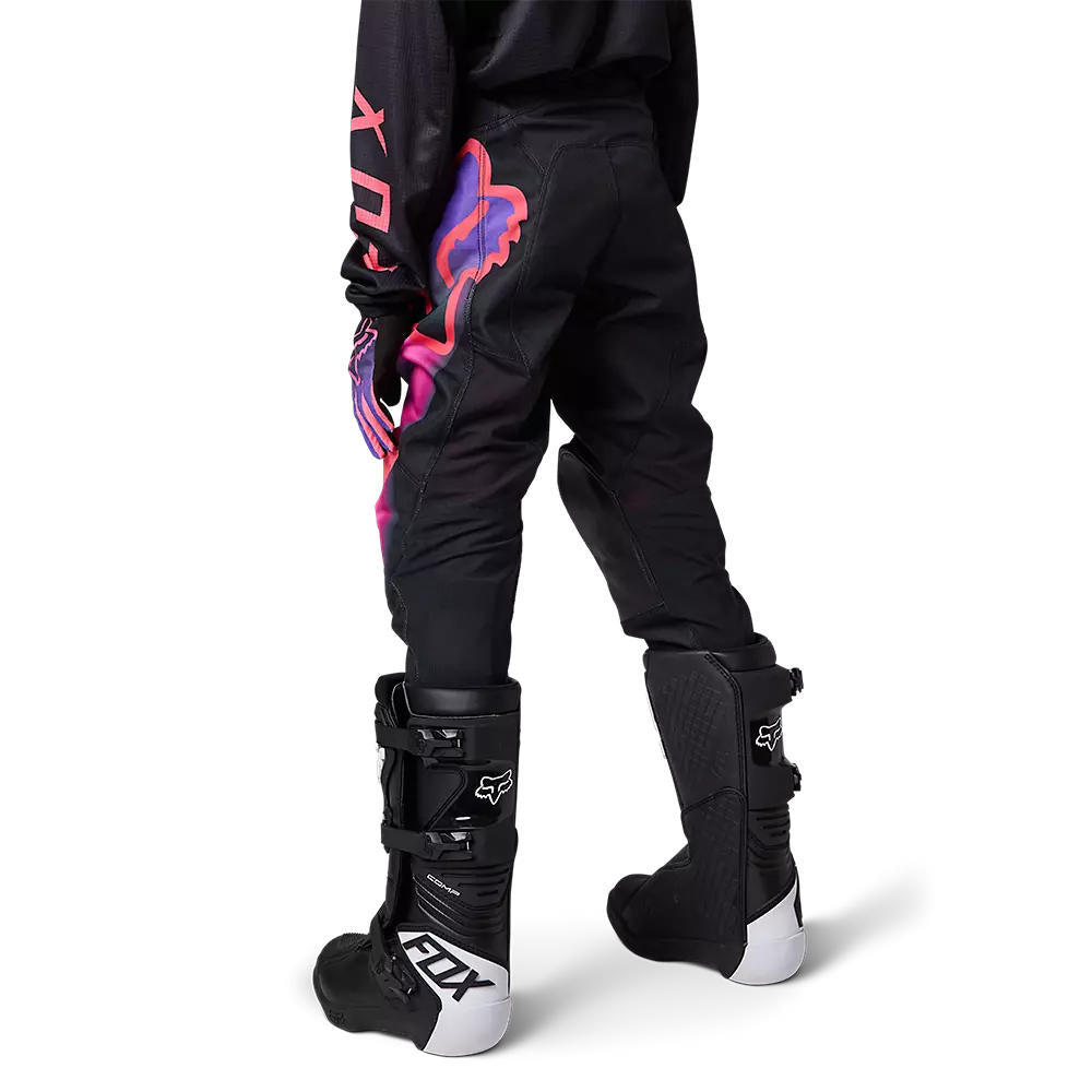 Pantalon Moto Niña 180 Toxsyk Negro/Rosado Fox