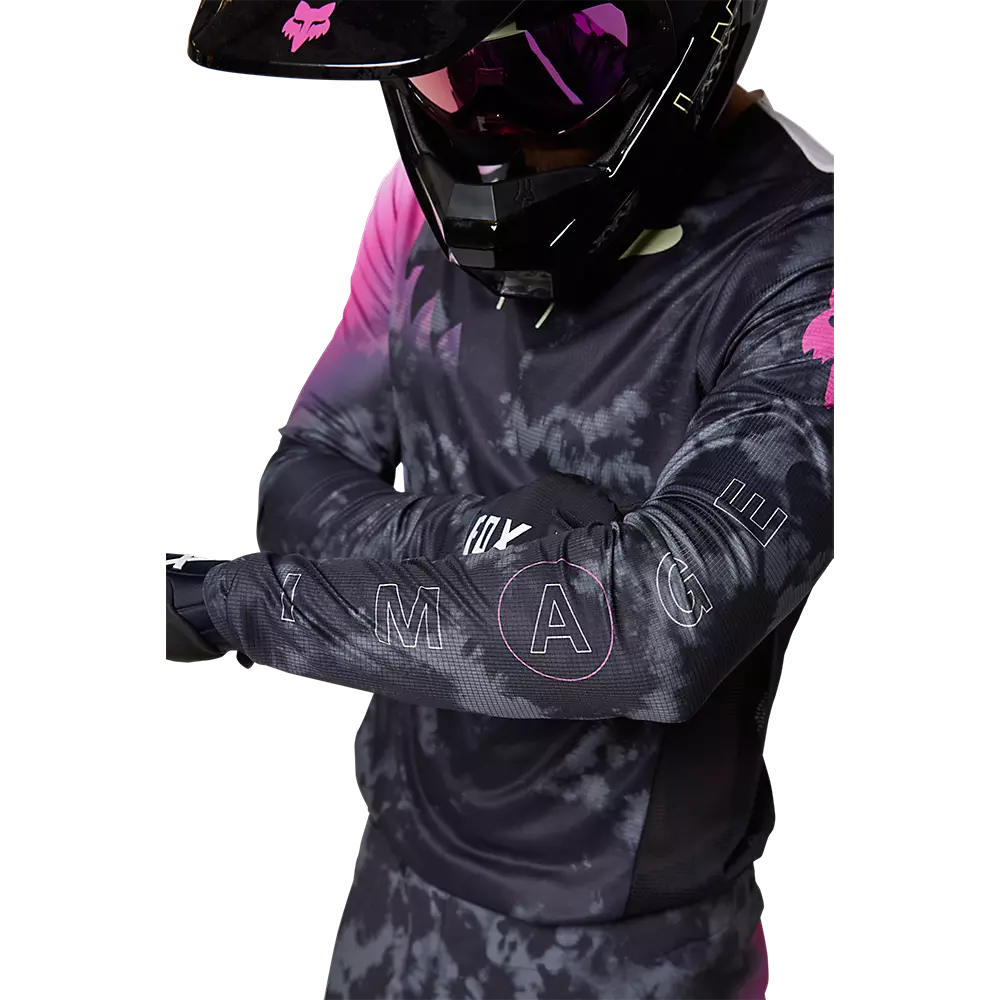 Polera Moto Flexair Detonate Negro Fox