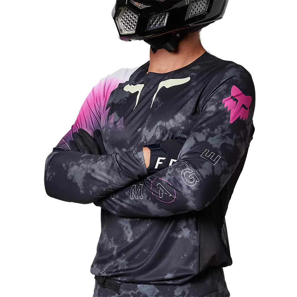 Polera Moto Flexair Detonate Negro Fox