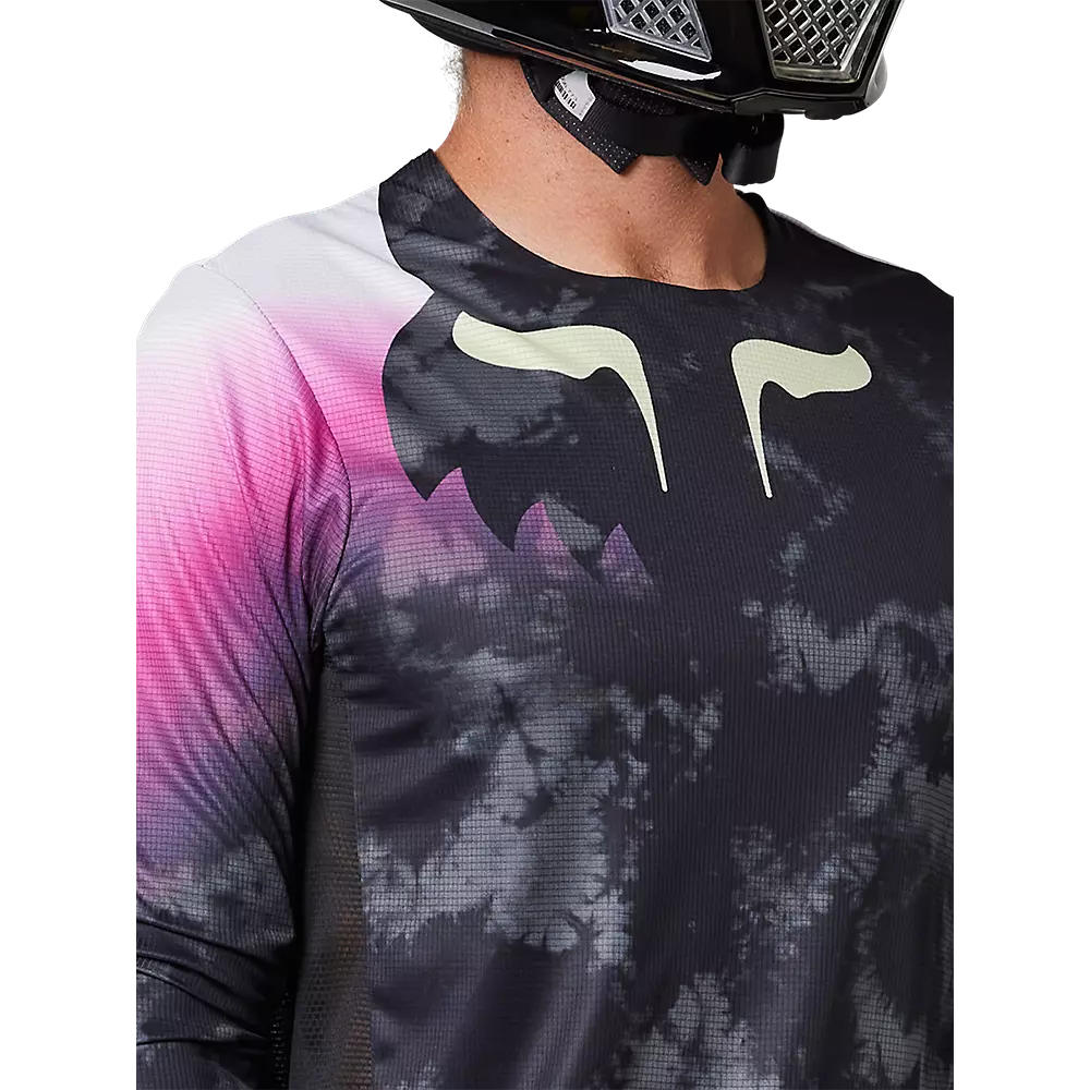 Polera Moto Flexair Detonate Negro Fox