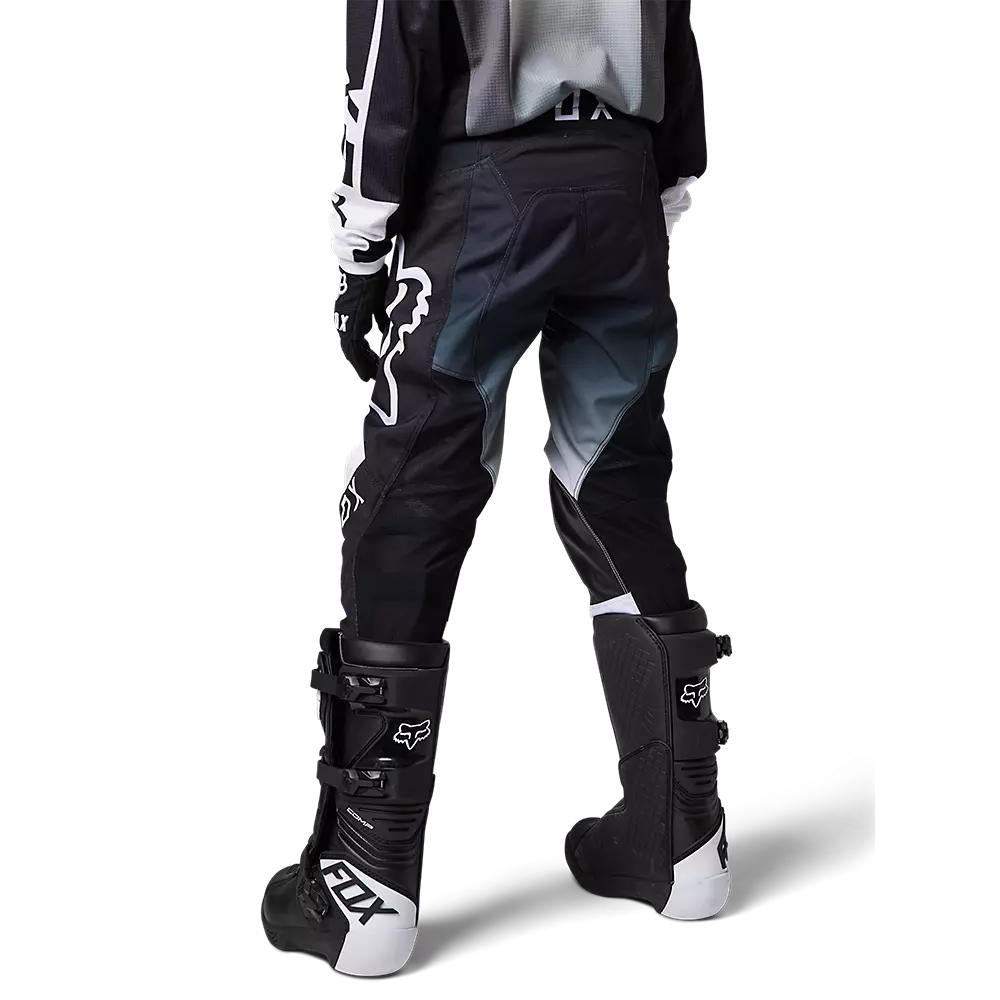 Pantalon Moto Niño 180 Leed Negro/Blanco Fox