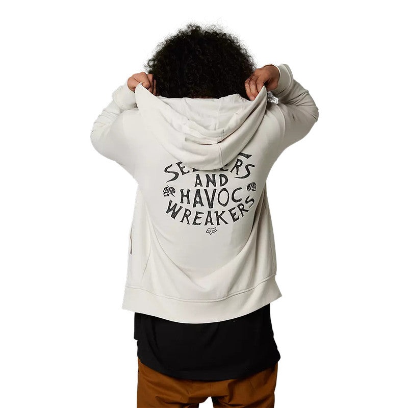 Poleron Lifestyle No Contest Blanco Fox - Rideshop
