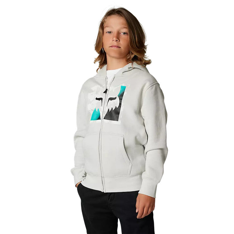 Poleron Lifestyle Niño Detonate Gris Claro Fox - Rideshop