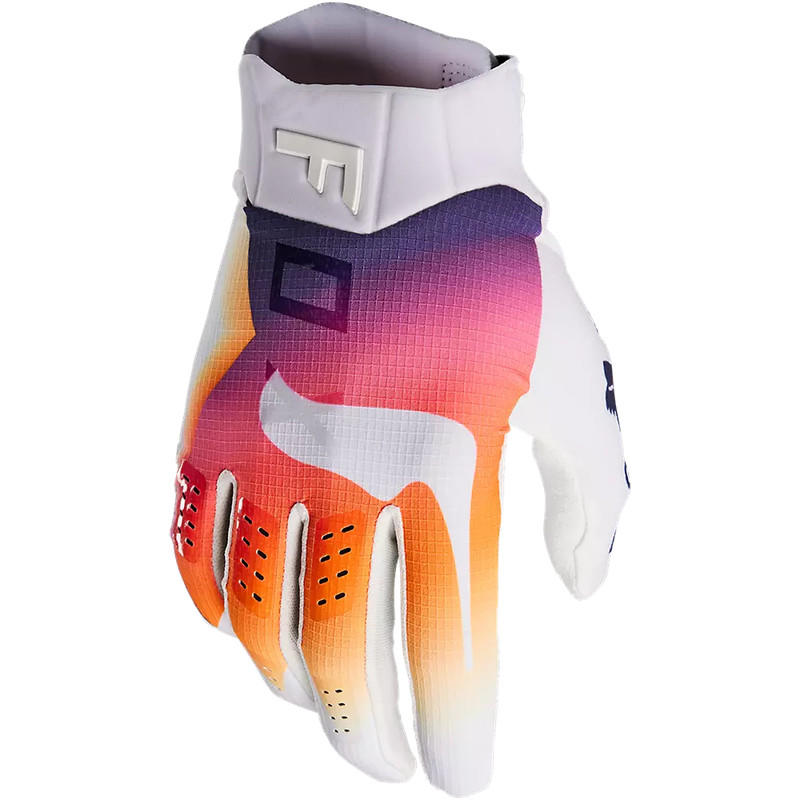 Guantes Moto Flexair Ryvr Edicion Limitada Blanco/Azul/Rosado Fox