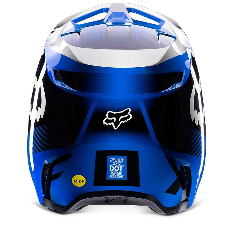 Casco Moto V1 Leed Azul Fox