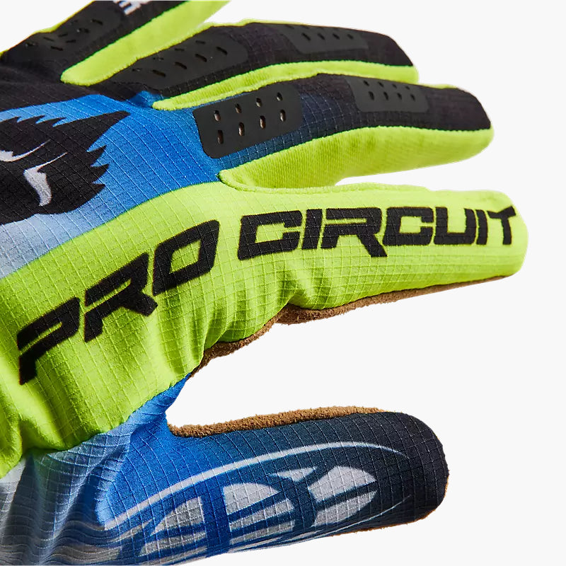 Guantes Moto Flexair Pro Circuit Foyl Negro/Blanco Fox