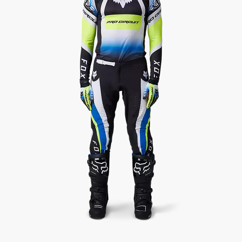 Pantalon Moto Flexair Pro Circuit Foyl Negro/Blanco Fox