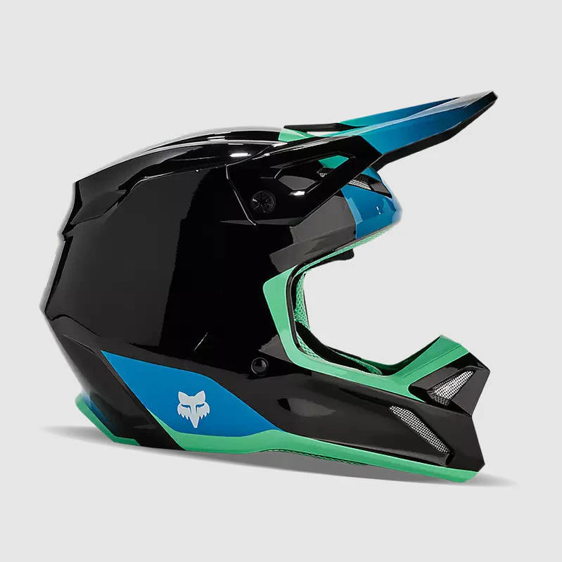 Casco Fox Moto V1 Ballast Negro/Azul