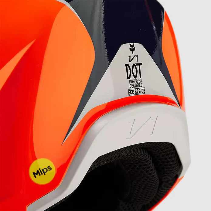 Casco Fox Moto V1 Naranjo