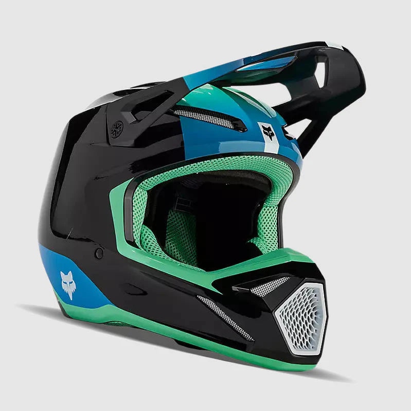 Casco Fox Moto V1 Ballast Negro/Azul