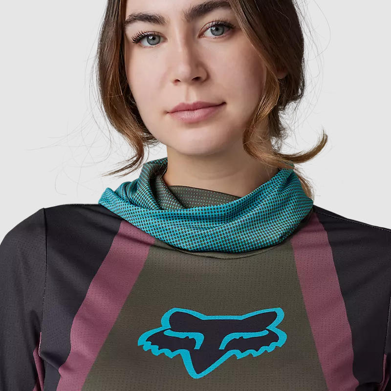 Polera Moto Mujer Ranger Drive Krux SXS Con Cuello Café Fox