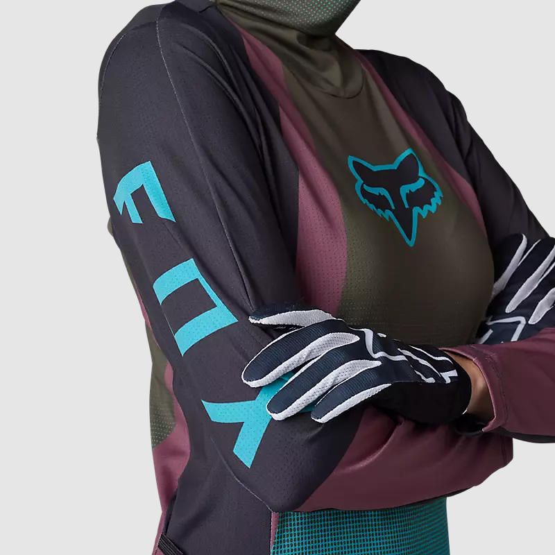 Polera Moto Mujer Ranger Drive Krux SXS Con Cuello Café Fox