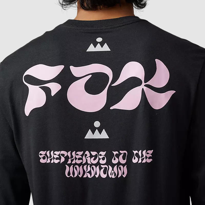 Polera Lifestyle Zonify Manga Larga Negro Fox