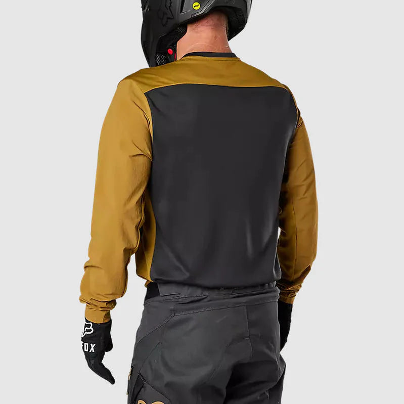 Polera Moto Fox Defend Offroad Camel