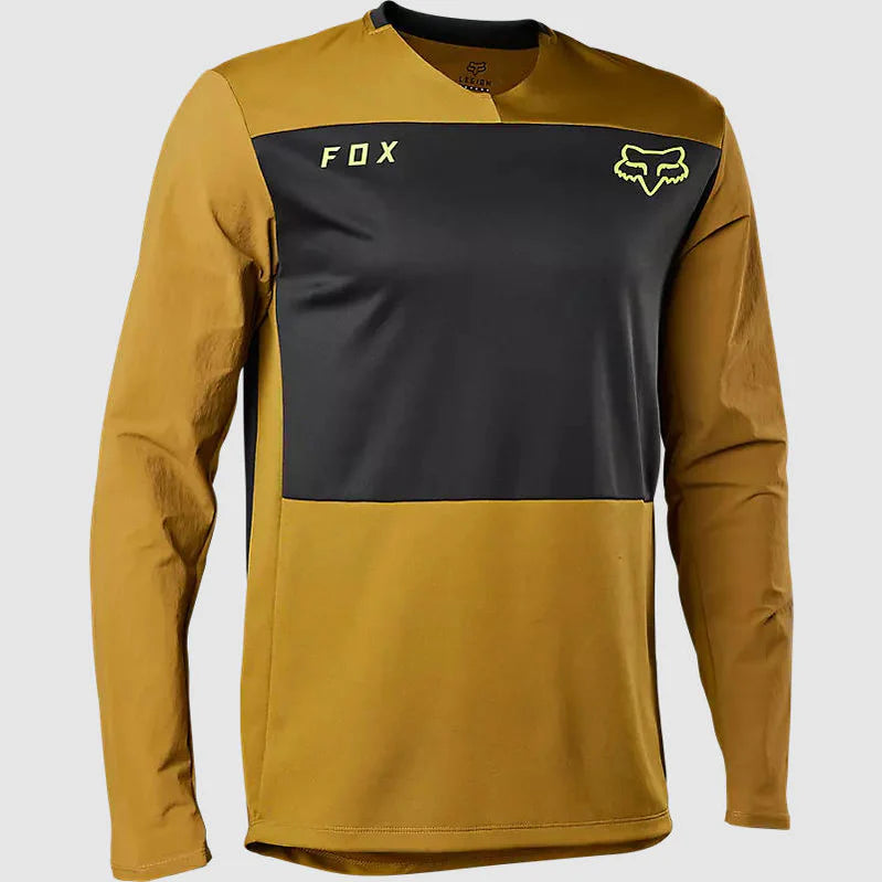 Polera Moto Fox Defend Offroad Camel
