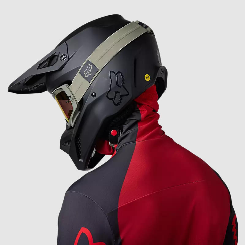 Polera Moto Ranger Drive Krux SXS Con Cuello Rojo Fox