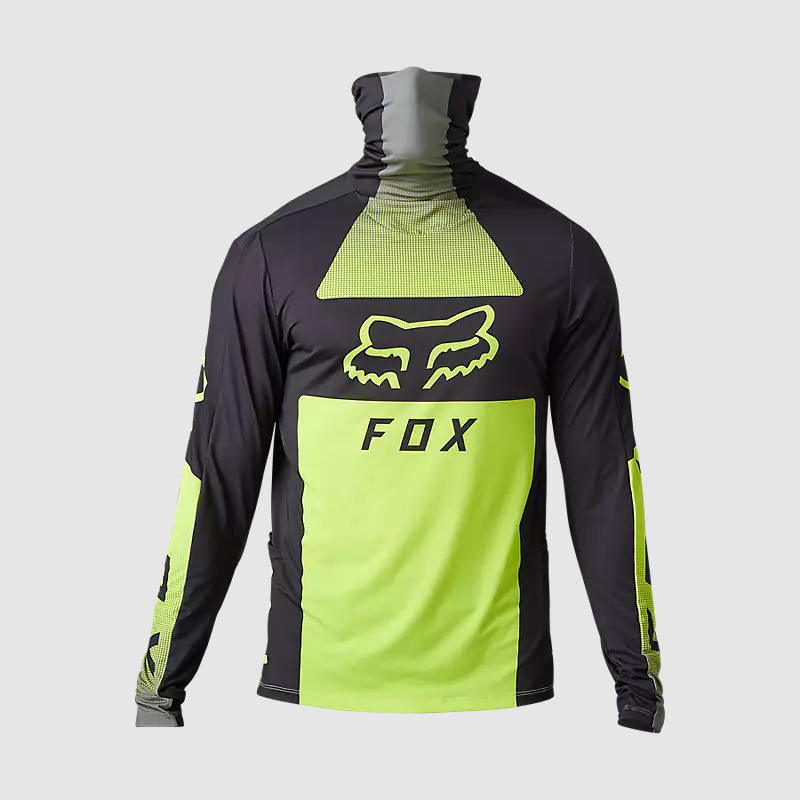 Polera Moto Ranger Drive Krux SXS Con Cuello Amarillo Fluor Fox
