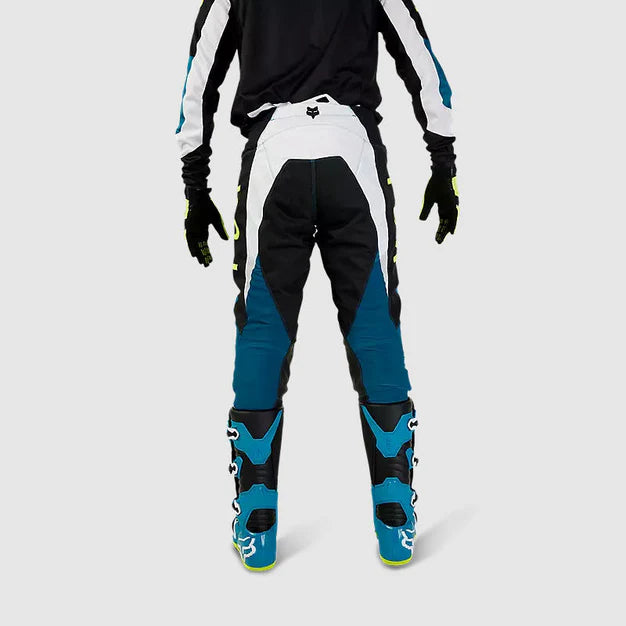 Pantalon Moto 180 Nitro Azul Petroleo Fox - Rideshop