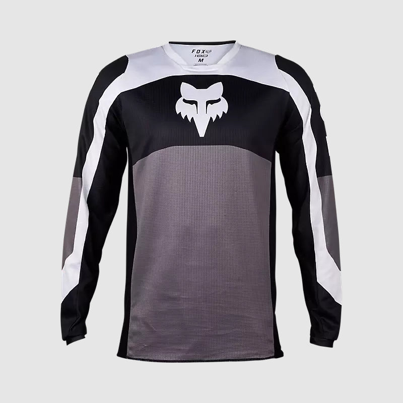 Polera Moto 180 Nitro Negro/Gris Claro Fox - Rideshop