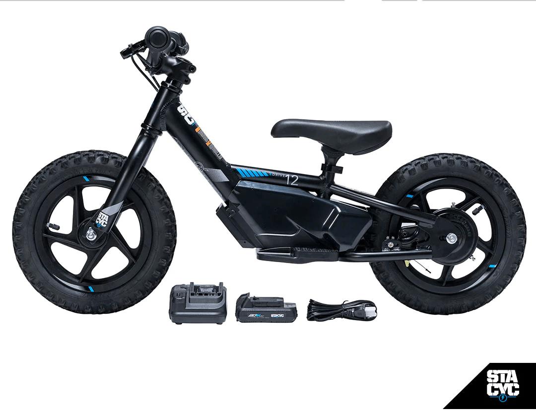 Stacyc Moto Eléctrica Infantil Aro 12 Negro - Rideshop