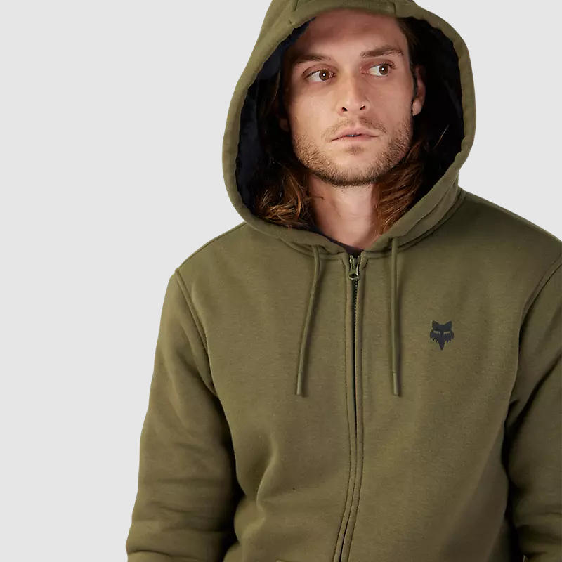 Poleron Lifestyle Dynamic Sasquatch Zip Verde Oliva Fox