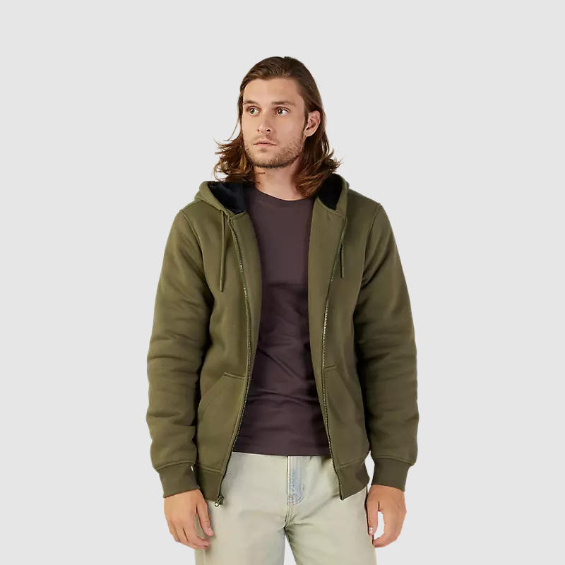Poleron Lifestyle Dynamic Sasquatch Zip Verde Oliva Fox