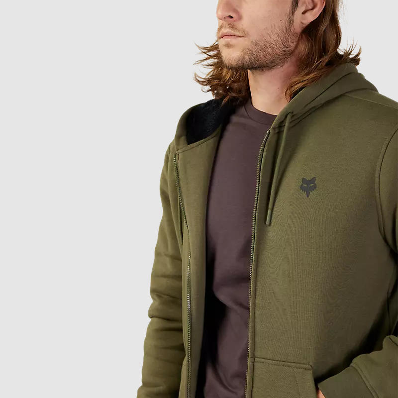 Poleron Lifestyle Dynamic Sasquatch Zip Verde Oliva Fox
